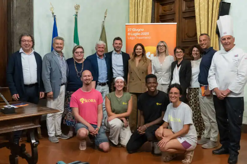 foto di gruppo del team del Festival dei Tramonti