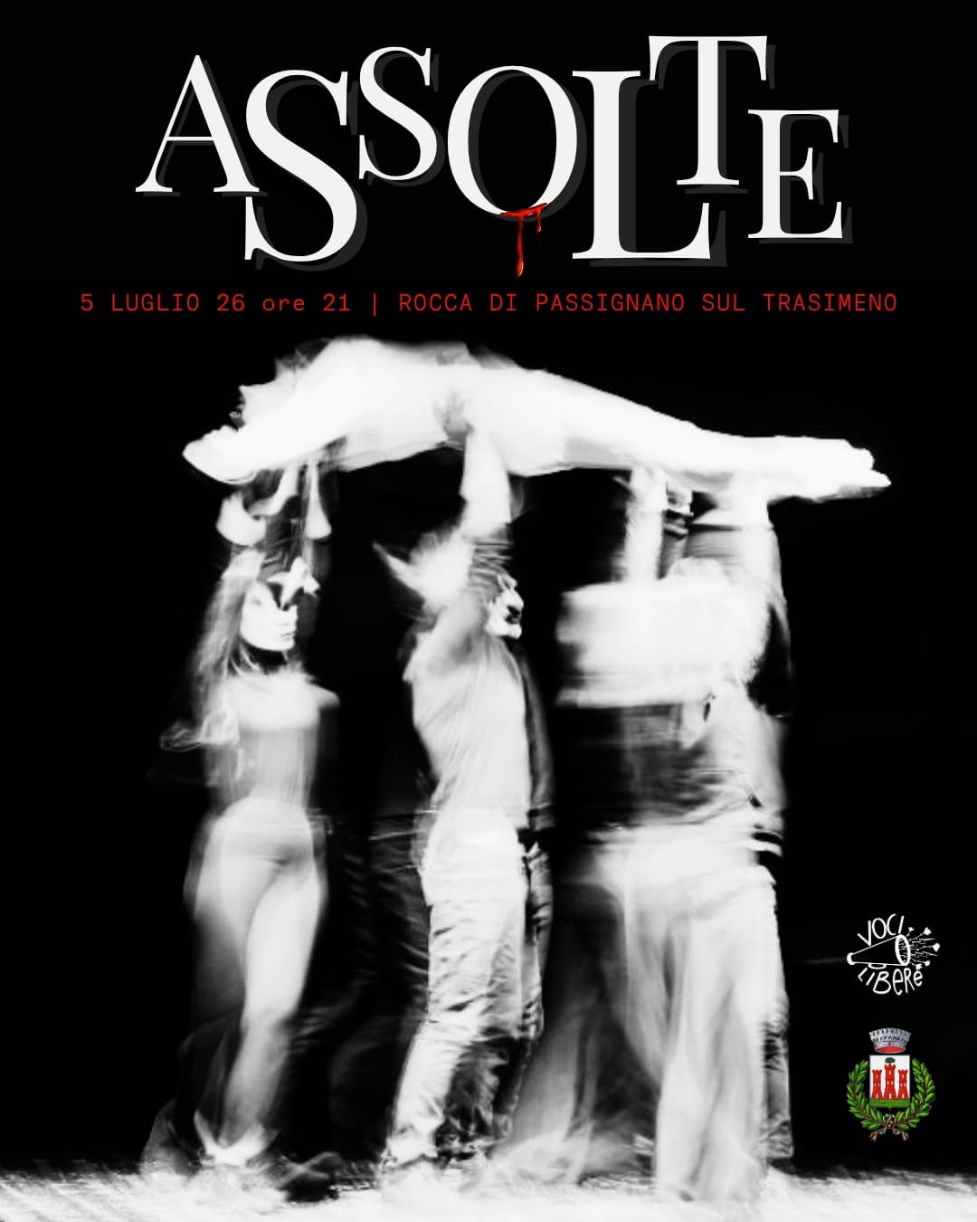 locandina dello spettacolo teatrale Assolte