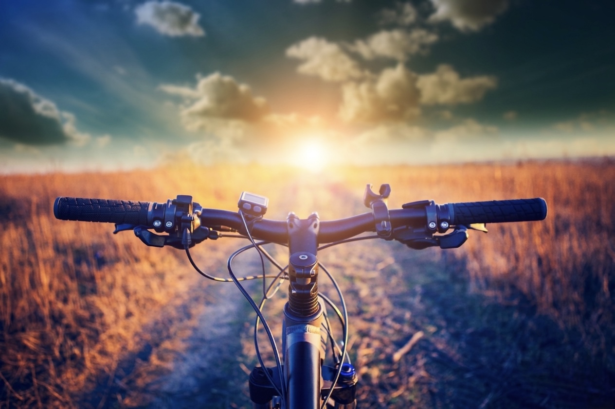 bike all'alba